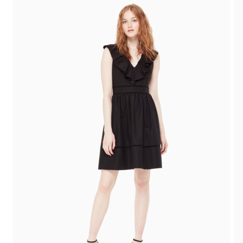 Kate Spade ruffle neck dress